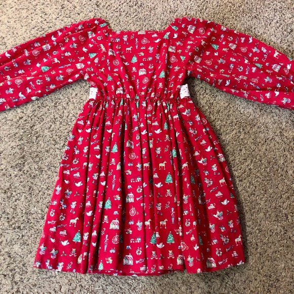 Handmade Christmas Dress Girls 6? Used - Picture 5 of 6